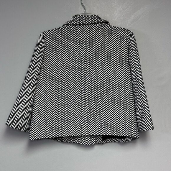 Michael Kors Black White Blazer women’s size P/M Medium M coat button jacket - Picture 3 of 3